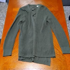 Pinque Olive Cardigan with Cross Cross Detail